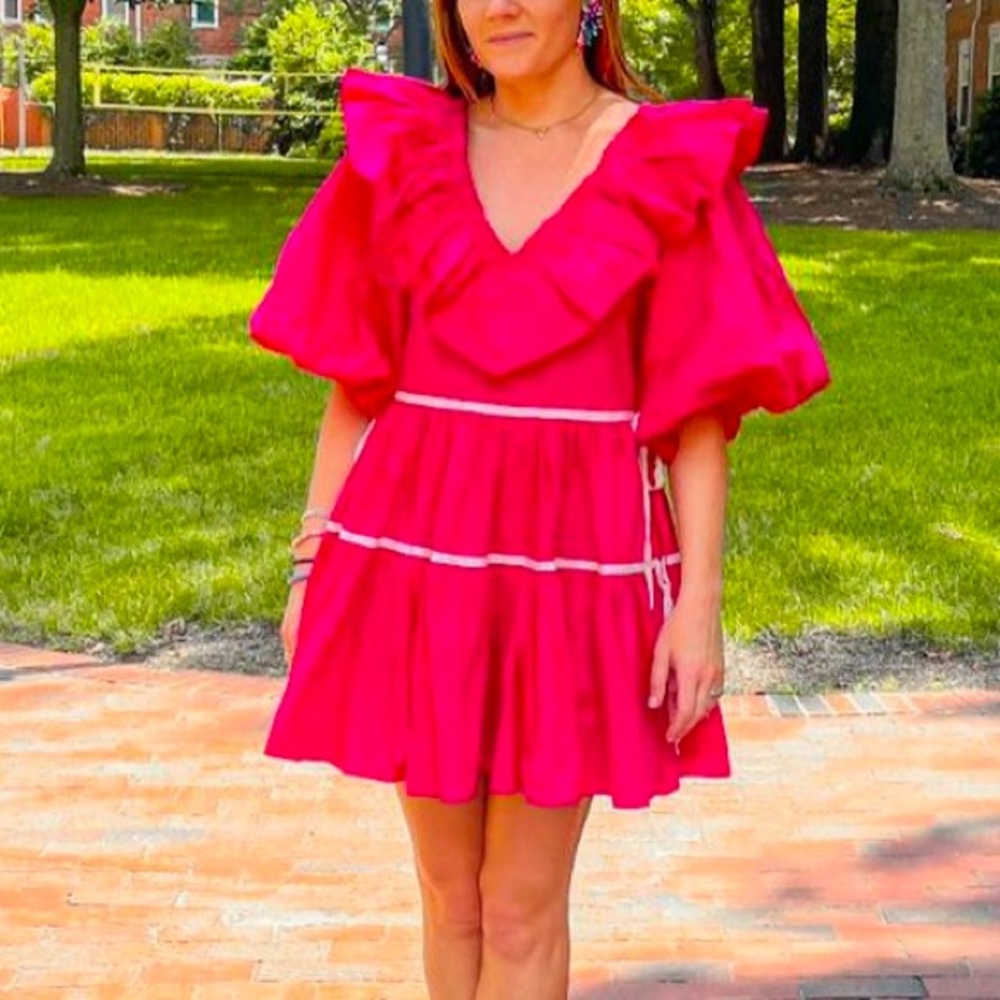 Sofie The Label Pink Ruffle Dress